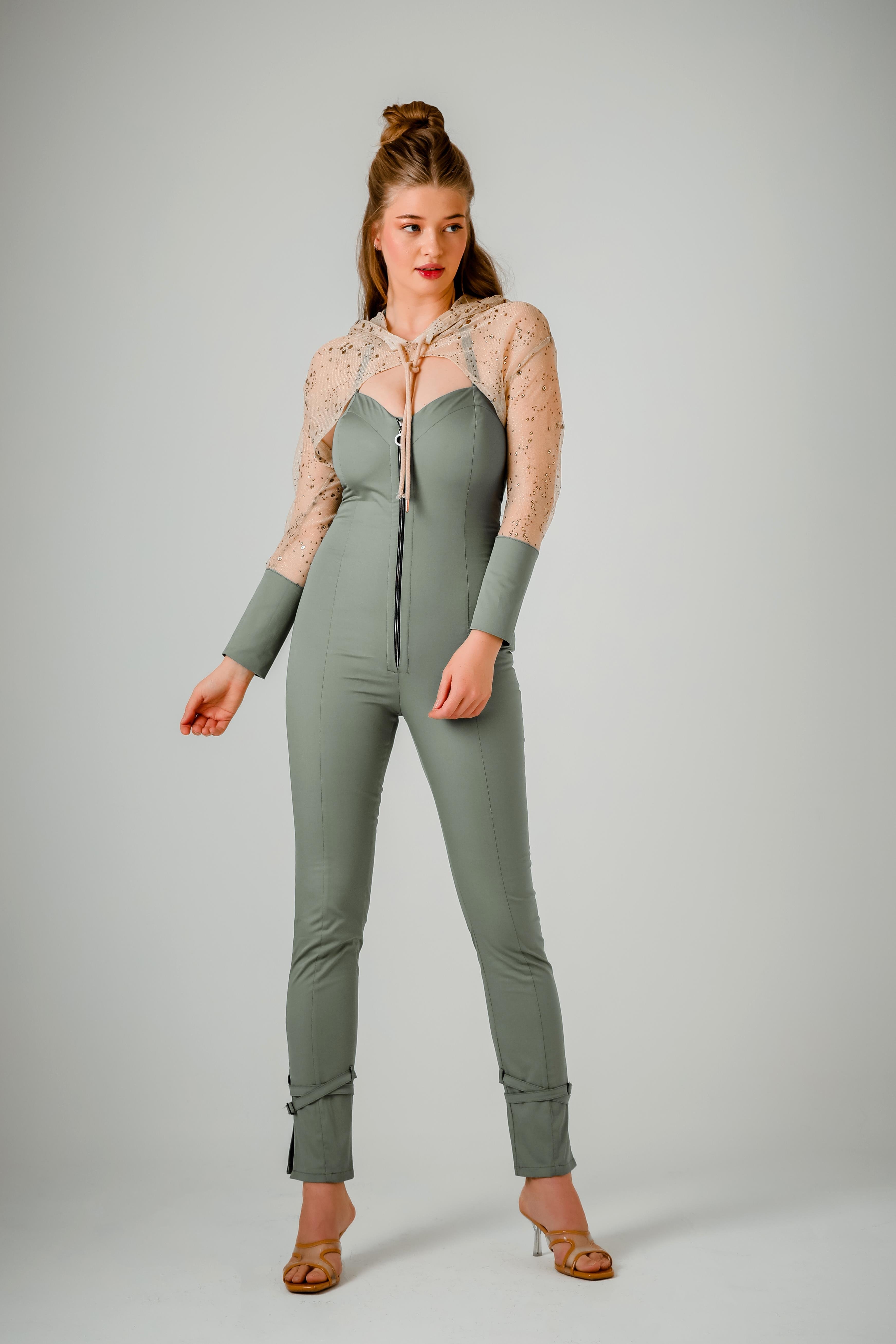 Talitha Jumpsuit  - Yeşil Tulum