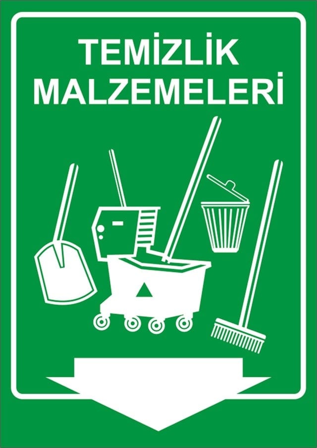 TEMİZLİK MALZEMELERİ LEVHASI