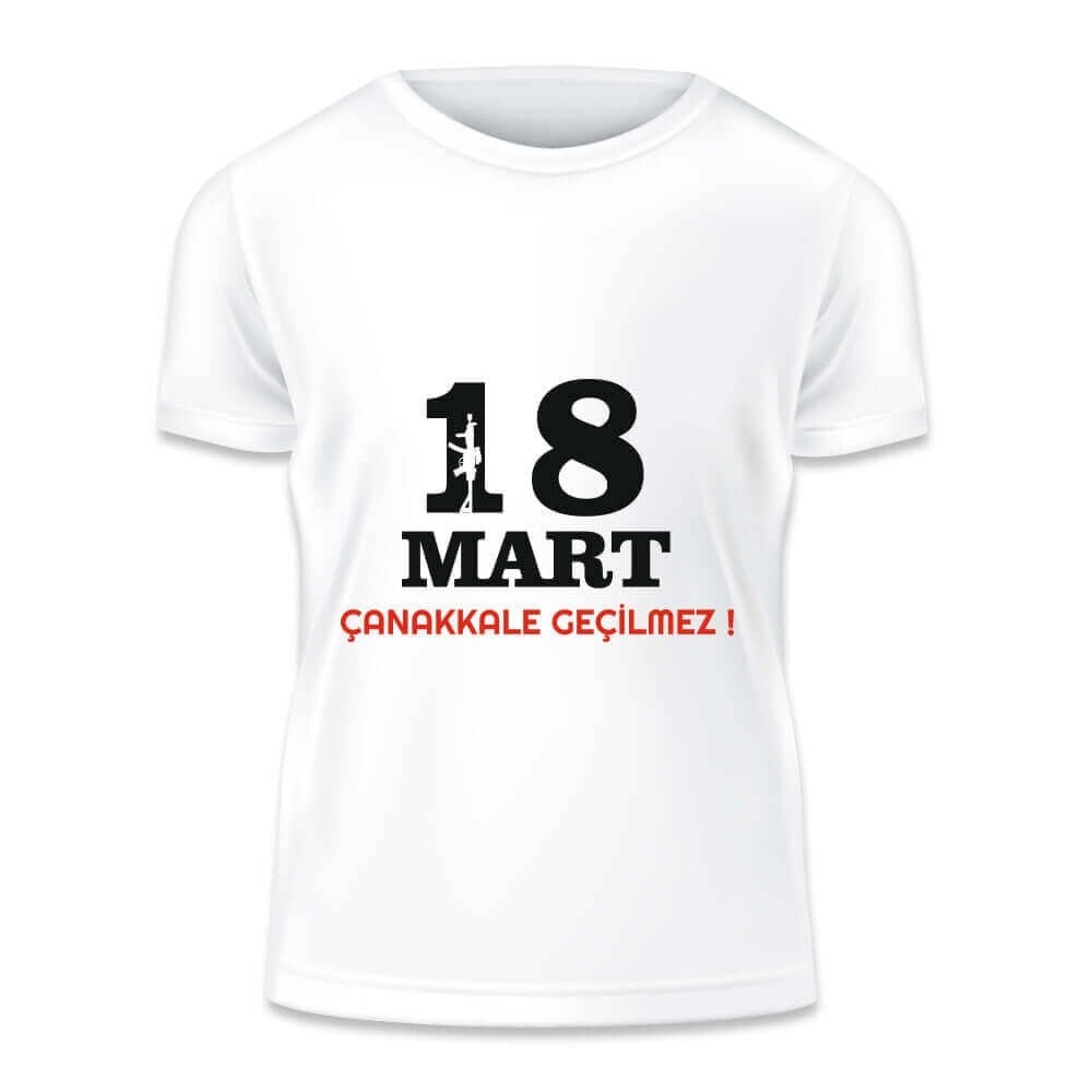 18 Mart Çanakkale Baskılı Tişörtü