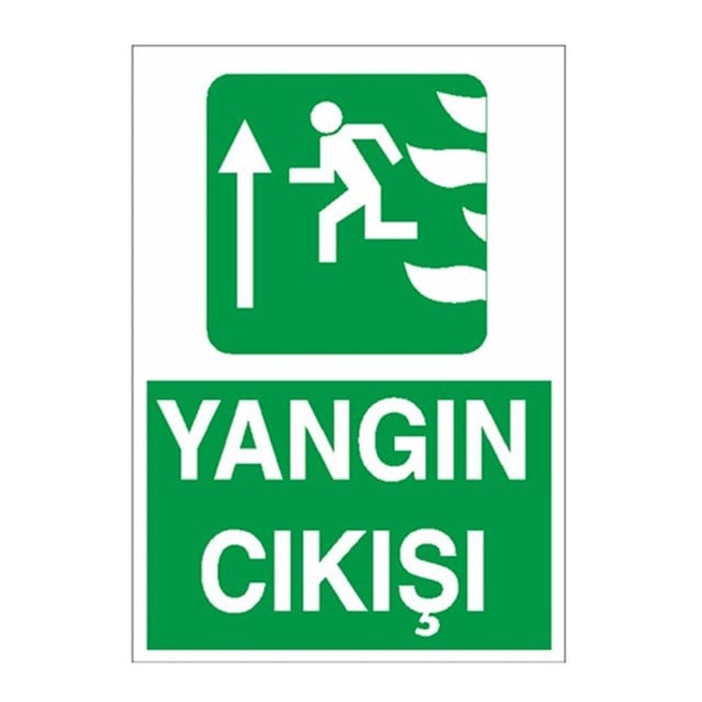Yangın Çıkışı Yukarı Ok