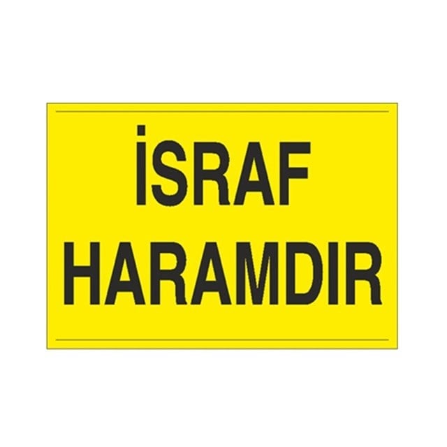 İsraf Haramdır