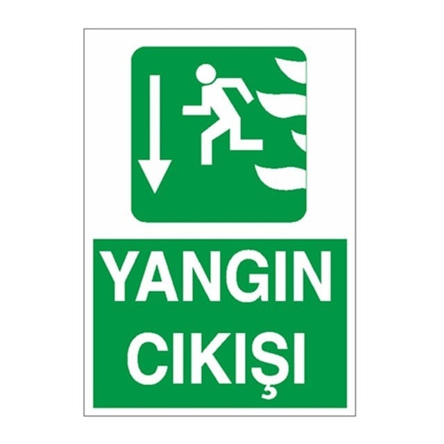 Yangın Çıkışı Aşağı Ok