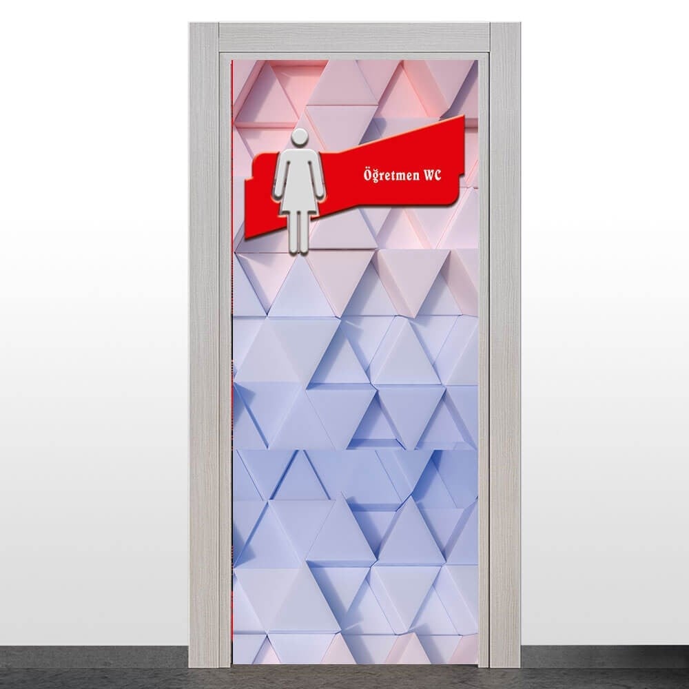 Bayan Öğretmen WC Kapı Giydirme