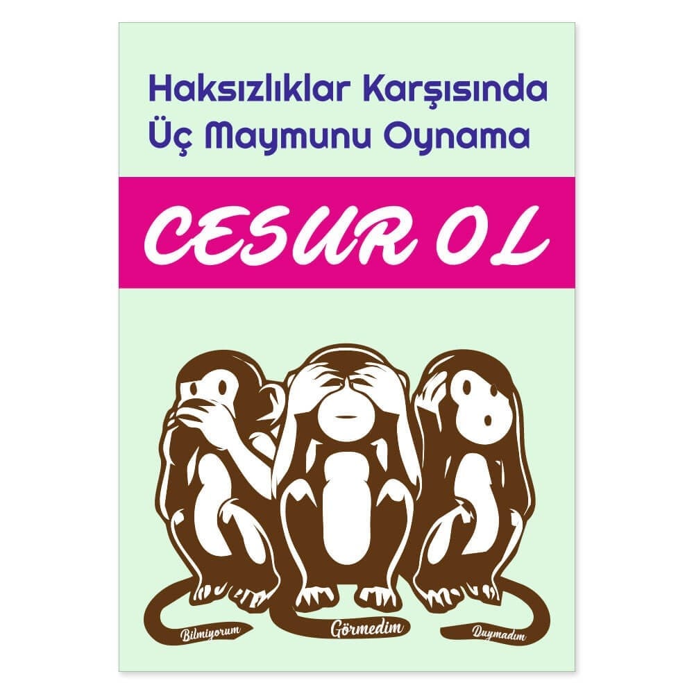 Değerler Eğitimi Afişi (Cesaret)