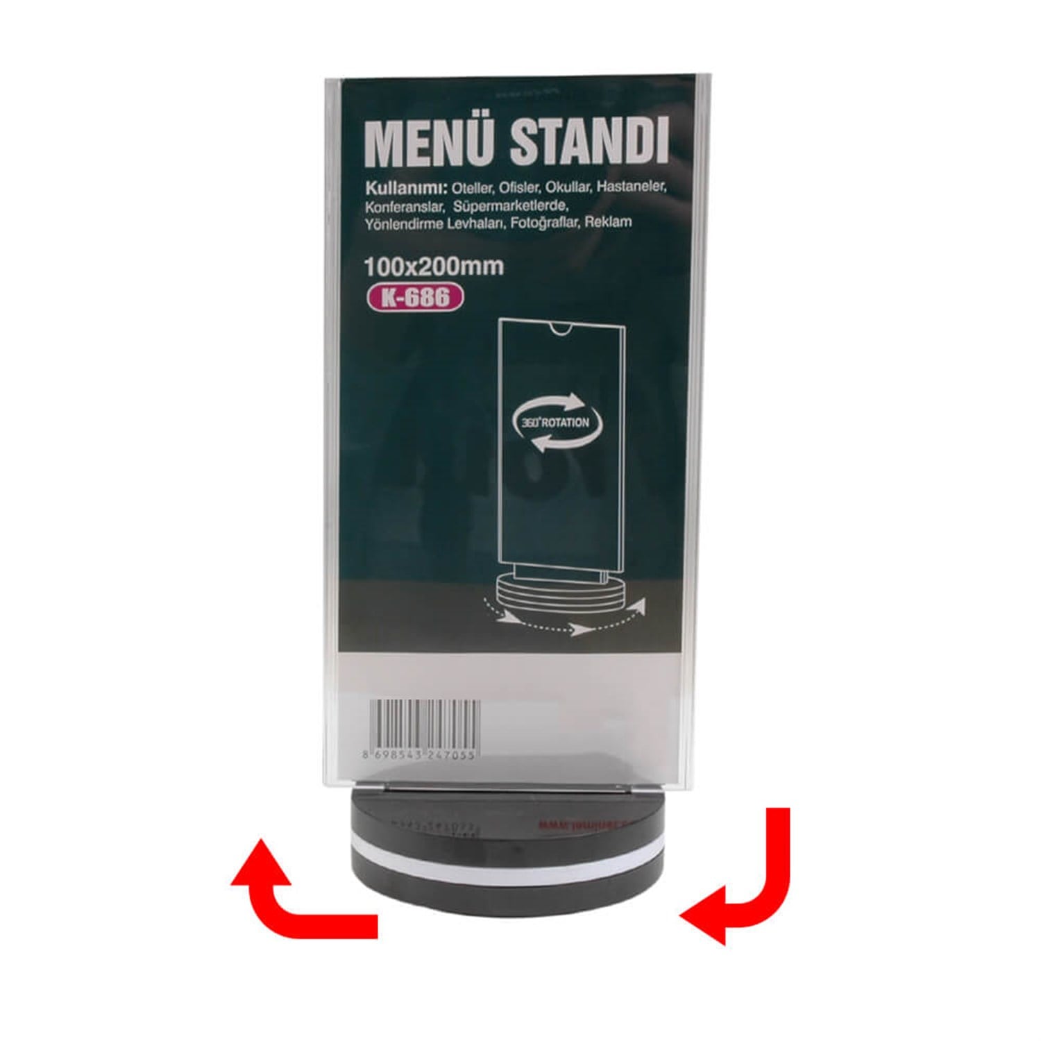 Dönebilen Menü Standı-Föylük