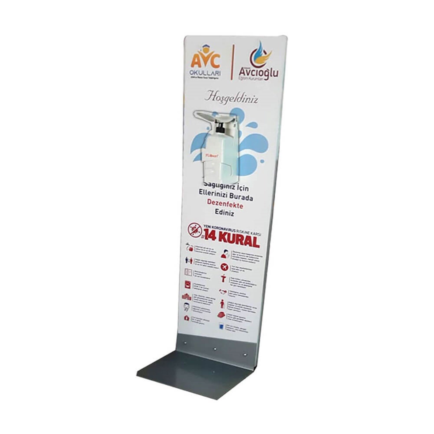 El ve Dirsek Temaslı Dezenfektan Standı