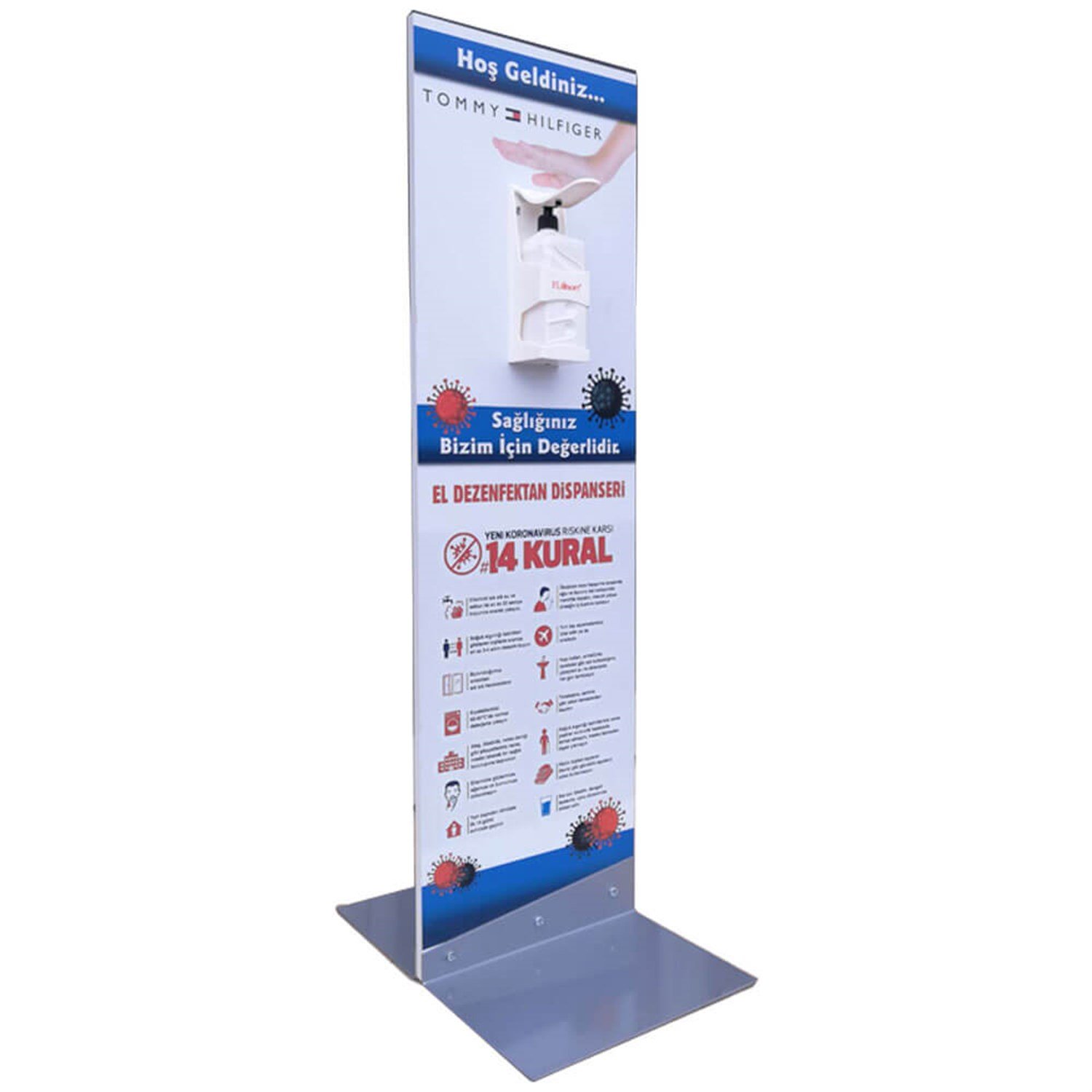 El ve Dirsek Temaslı Dezenfektan Standı