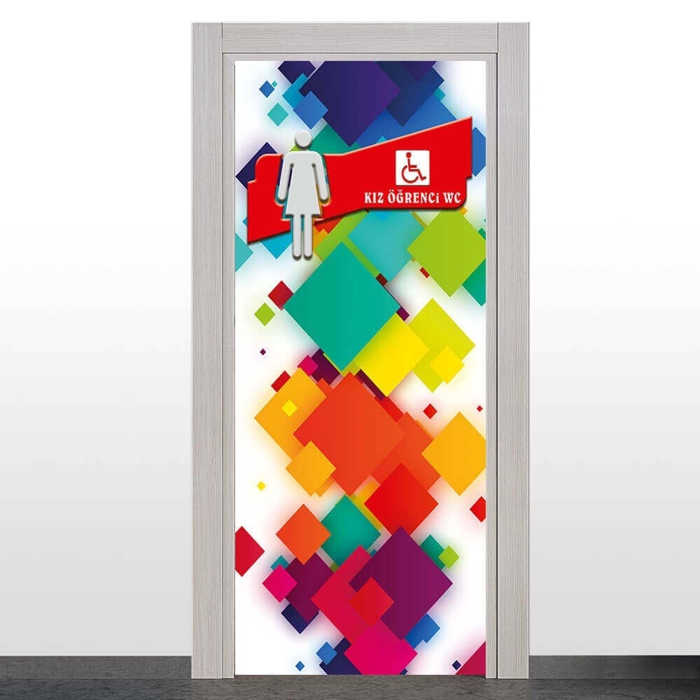 Engelli Bayan WC Kapı Giydirme