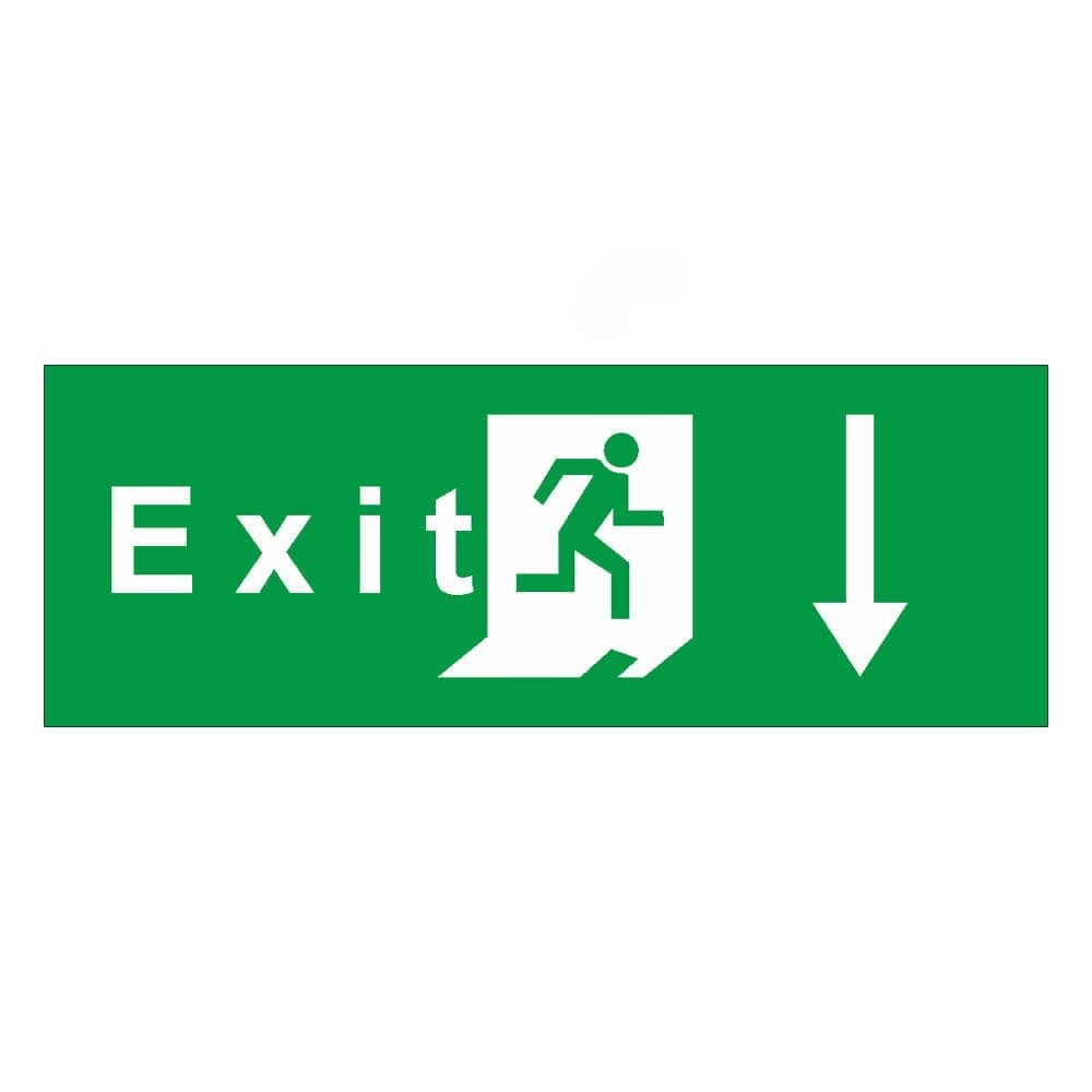 Exit Aşağı Ok, Uyarı Levhaları