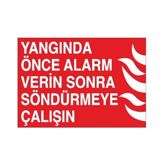 Yangında Önce Alarm
