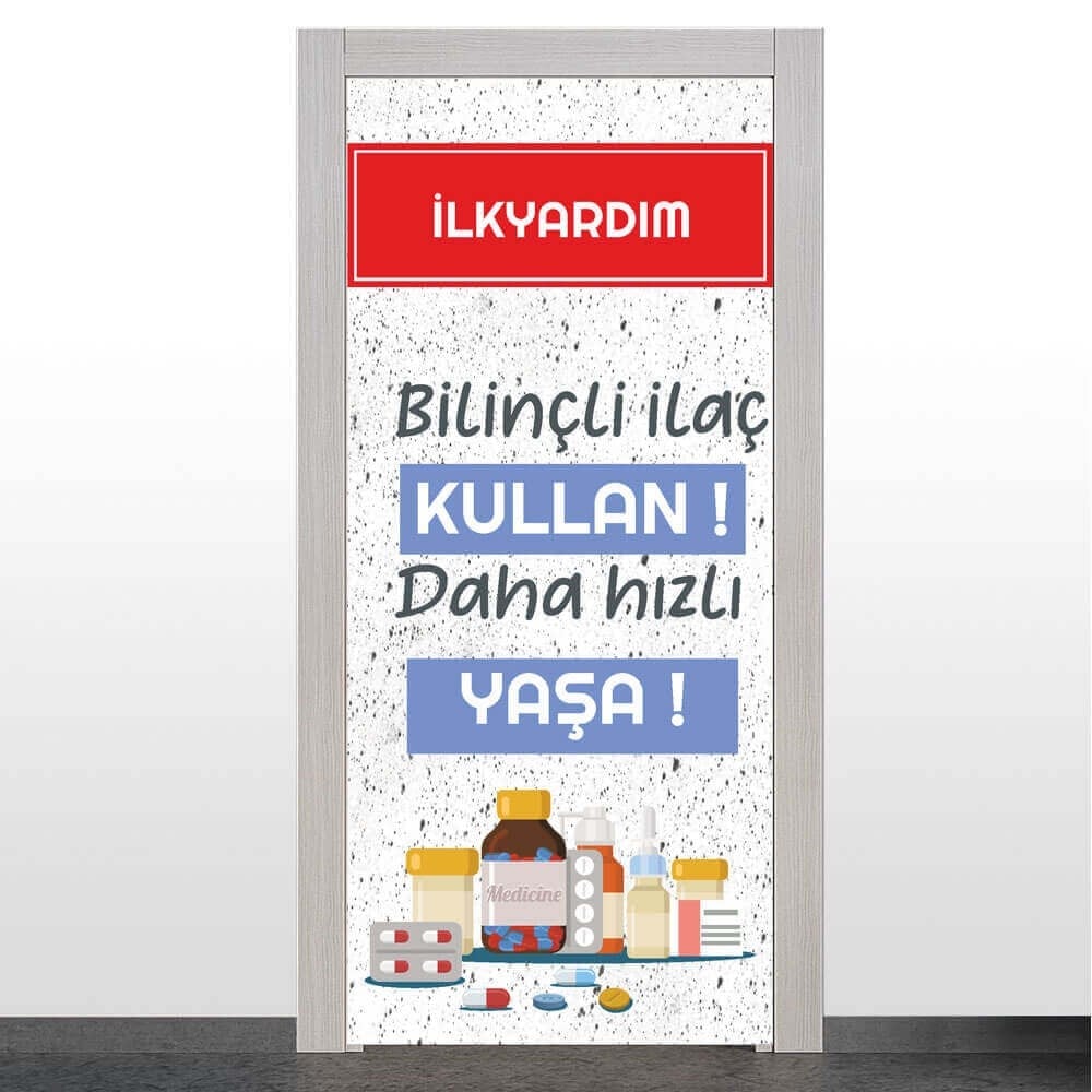 İlkyardım Odası Kapı Giydirme