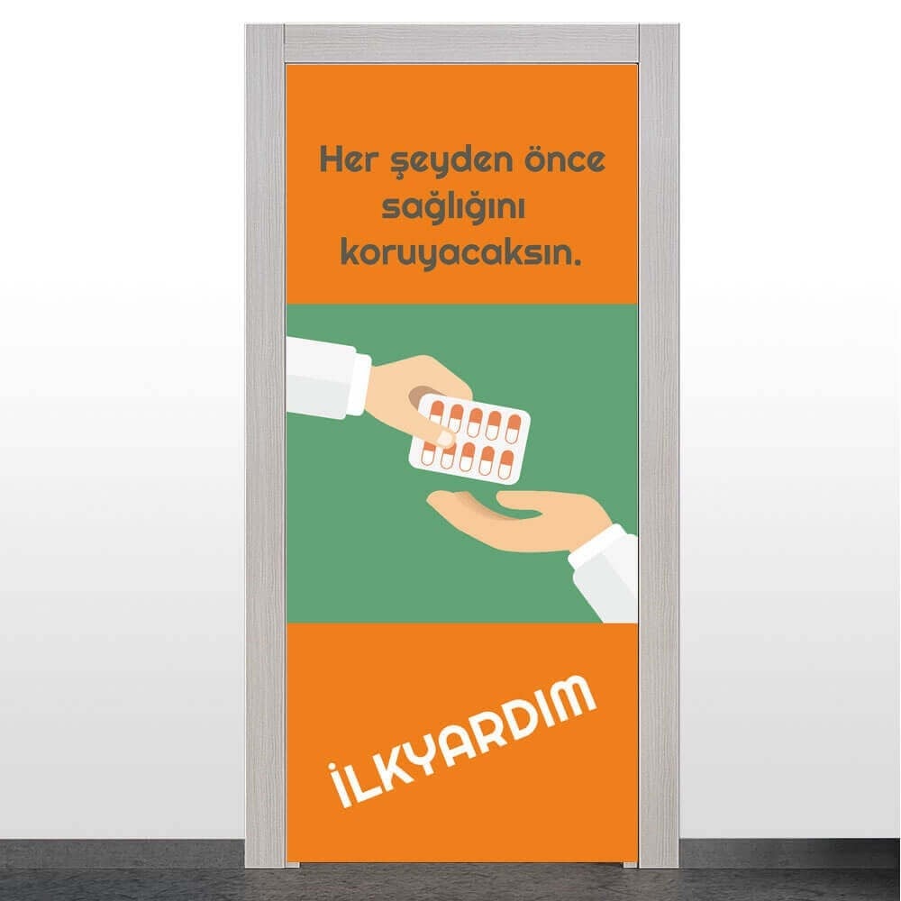 İlkyardım Odası Kapı Giydirme
