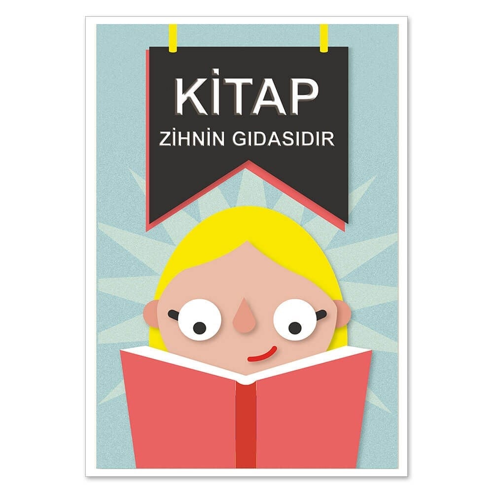 Kitap Zihnin Gıdasıdır Afişi