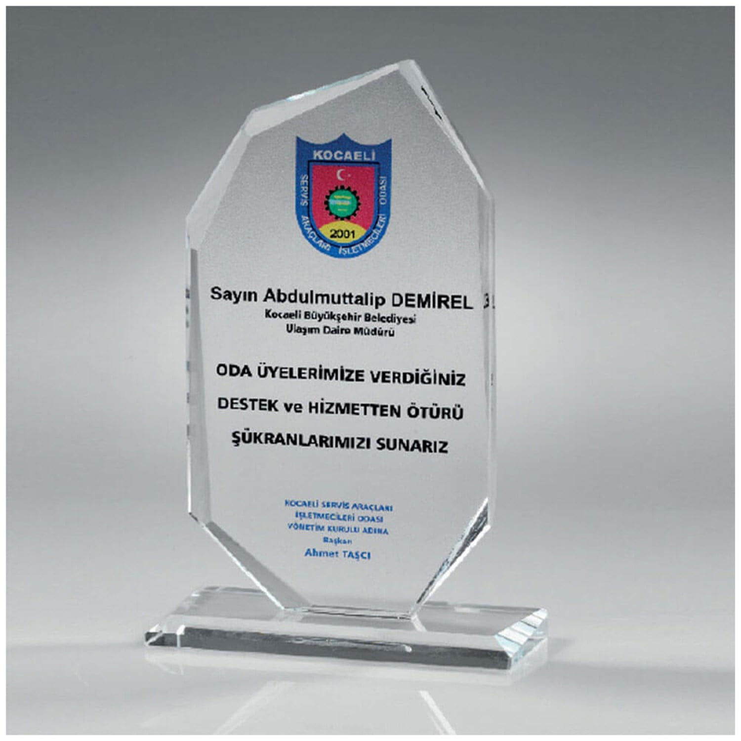 Kristal Plaket