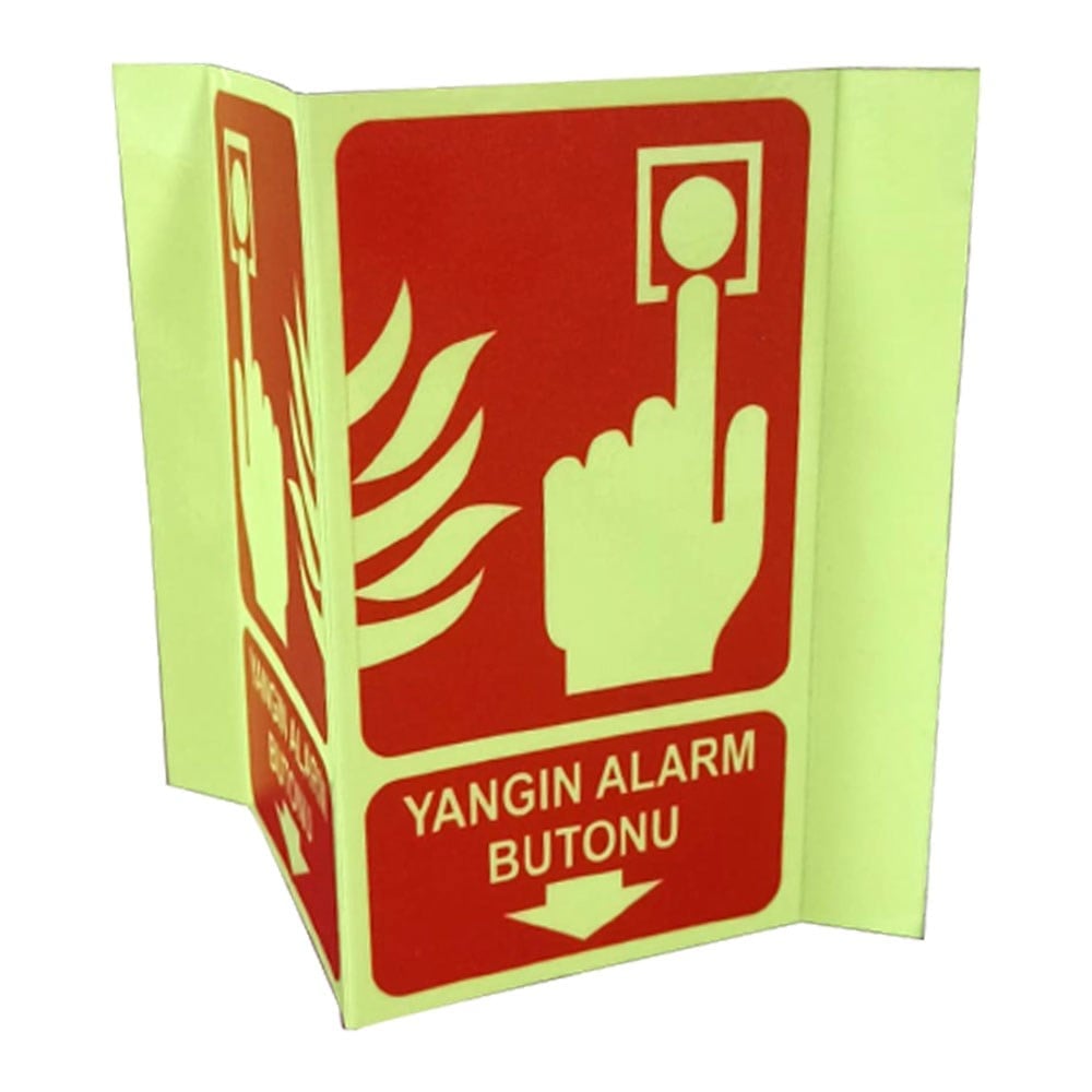 lmn1Lümen Folyo Yangın Uyarı Buton Levhası (Işık Yansıtır))Yangın LevhalarıOkularenkkat