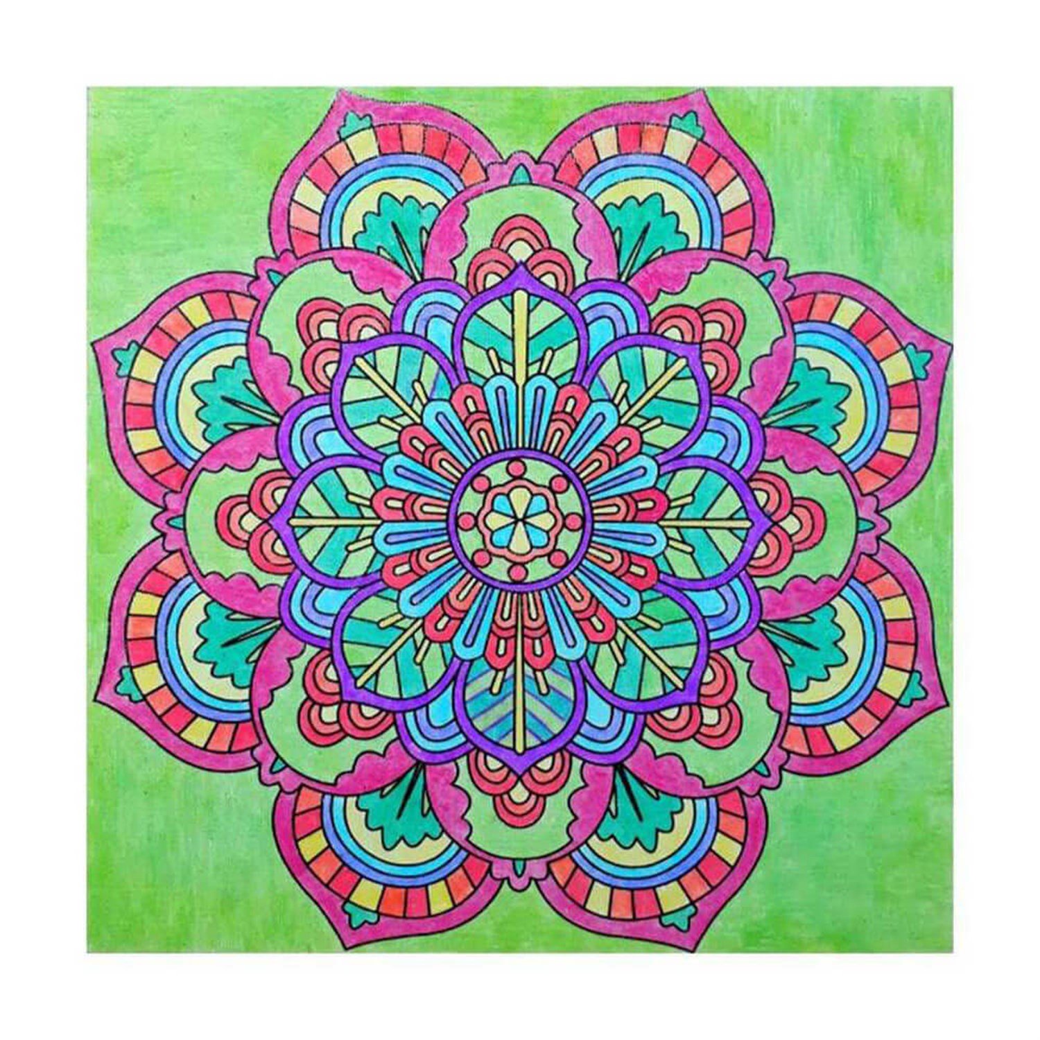 Mandala Tuval Boyama Seti 32x32 Cm