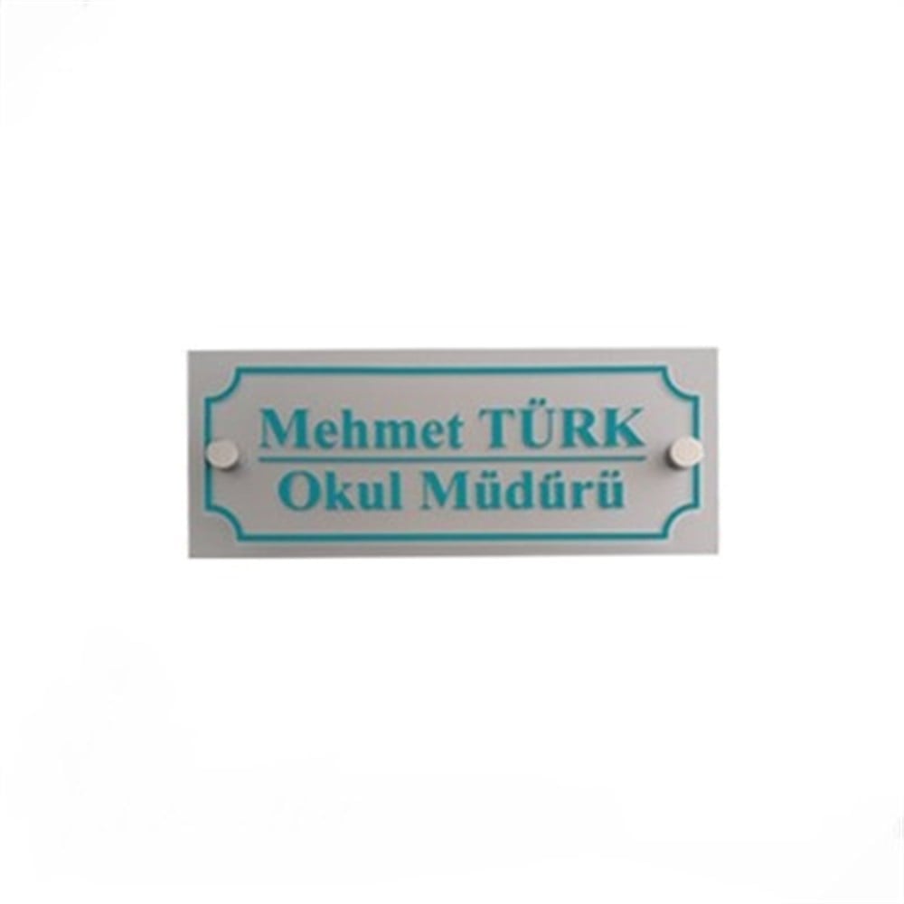 Okul Kapı İsimliği (9x22cm)