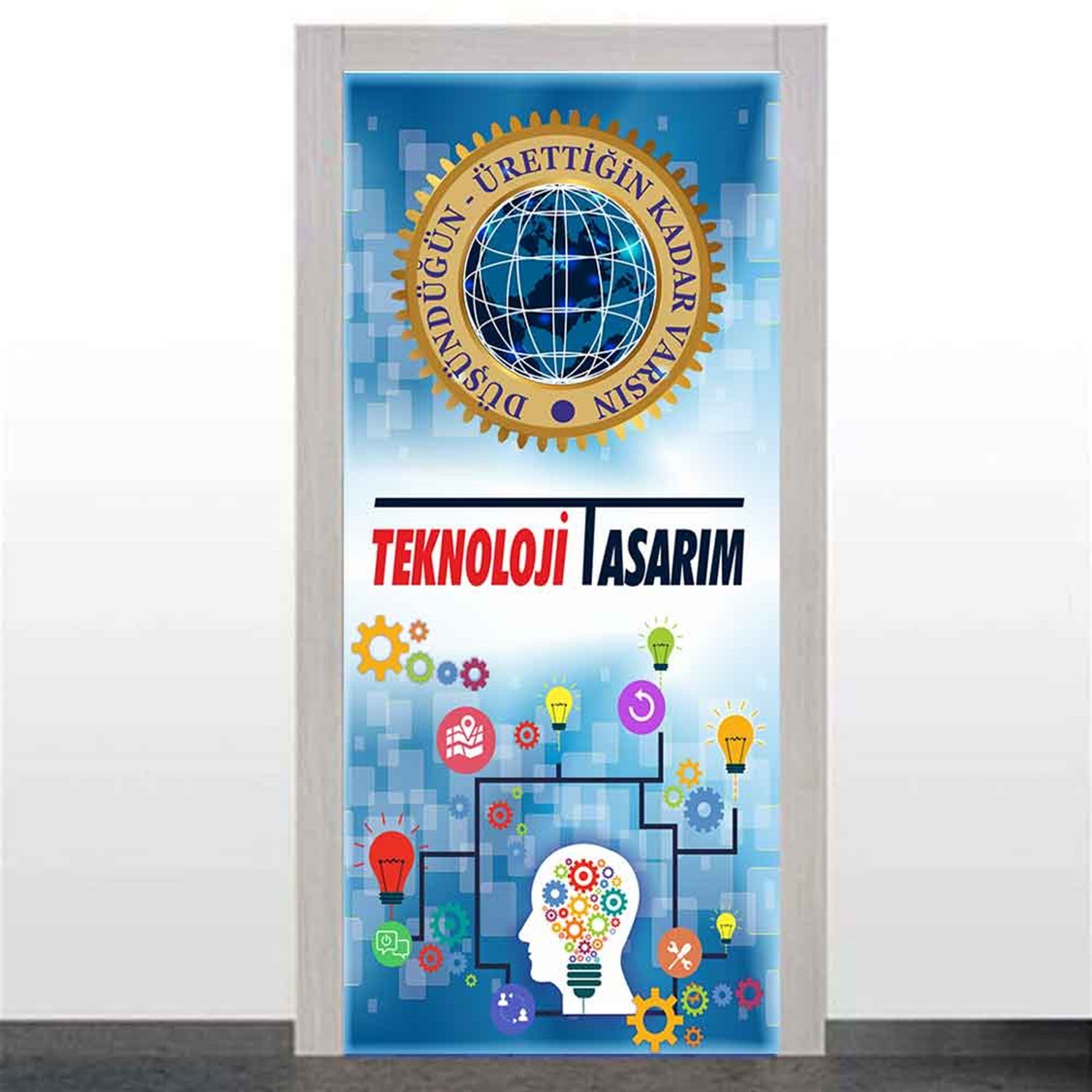 Ortaokul Kapıları Teknoloji Tasarım Sınıfı Kapı Giydirme