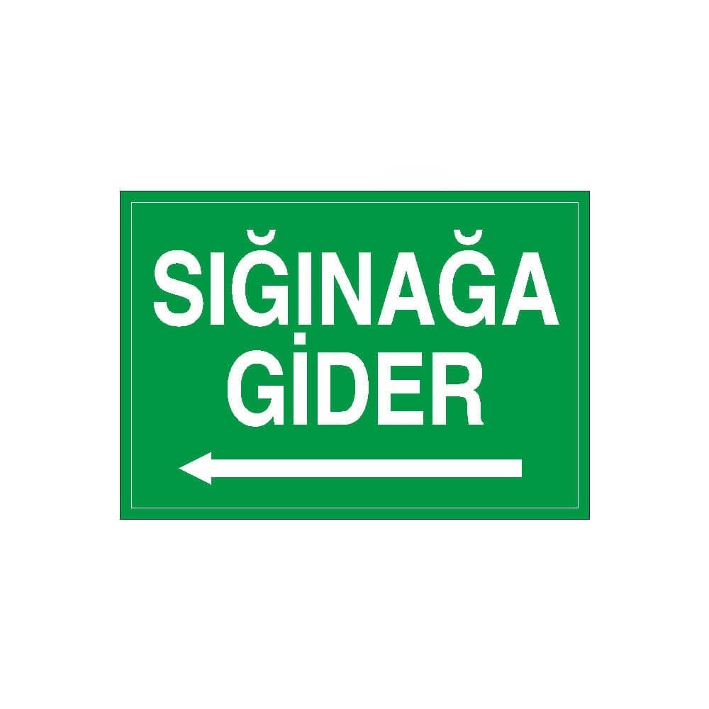 Sığınak Sol Ok sticker