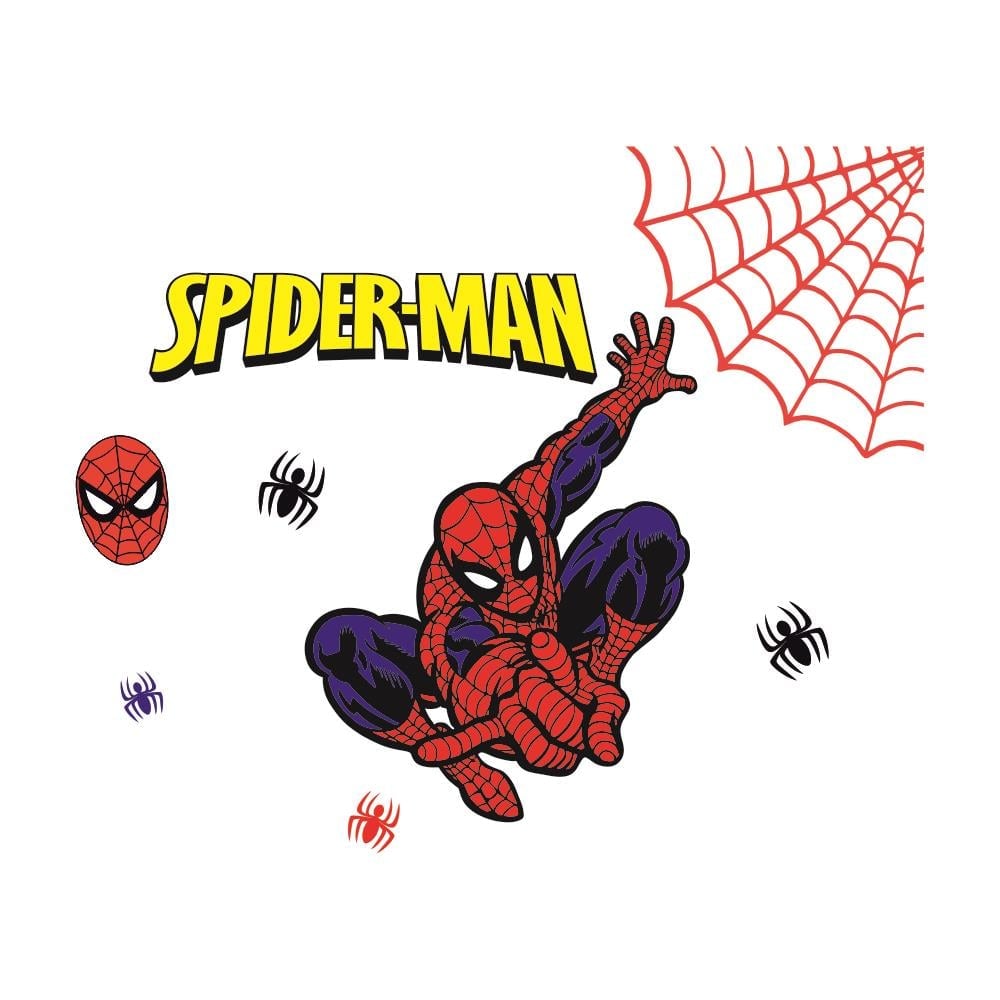 stickrcock-3Spiderman Sticker Duvar YapıştırmaÇocuk Odası Sticker YapıştırmaOkularenkkat