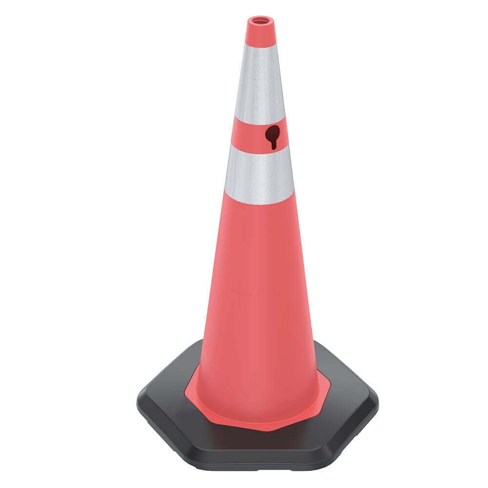Trafik Konisi Ağırlıklı Pvc - 93 cm - Reflektifli
