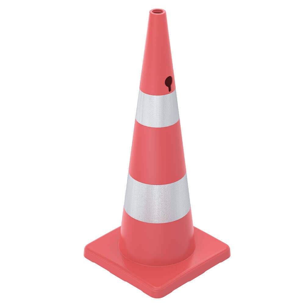 Trafik Konisi Dörtgen Pvc - 93 cm - Reflektifli