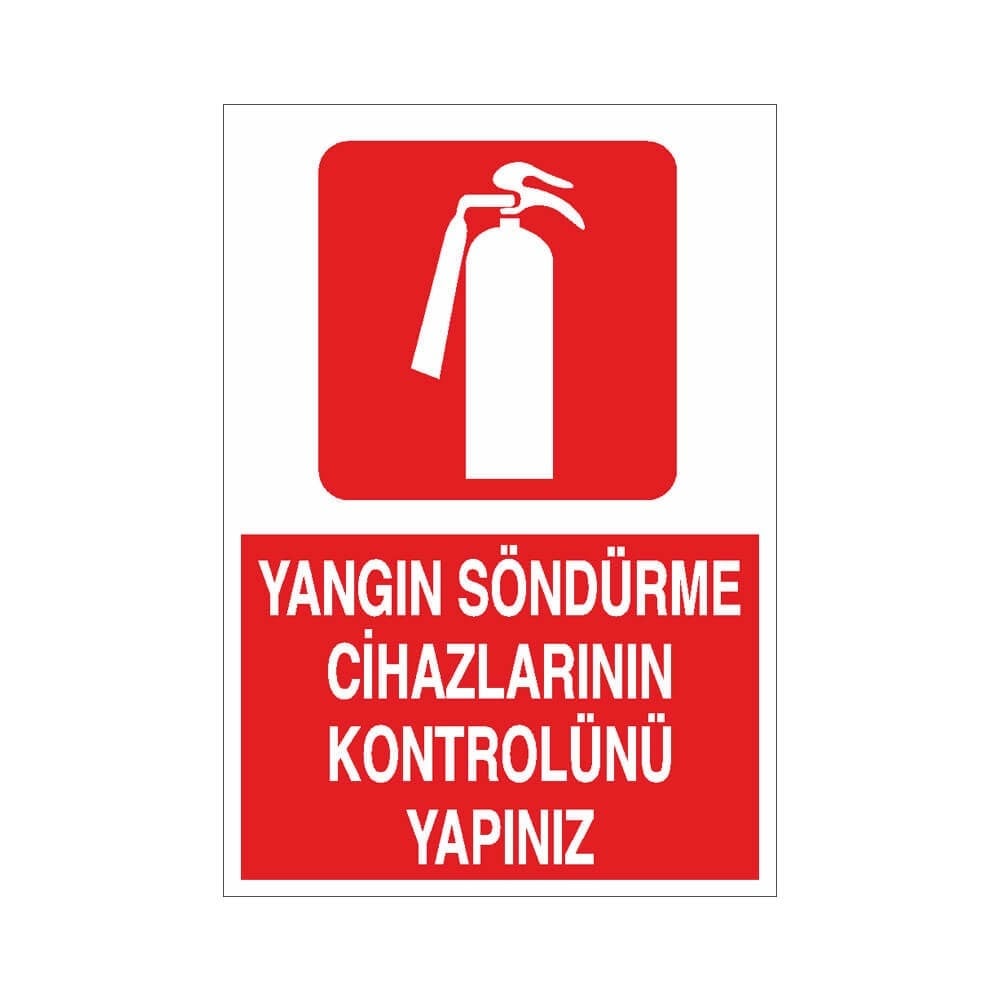 Yangın Söndürme Cihaz Kontrolü