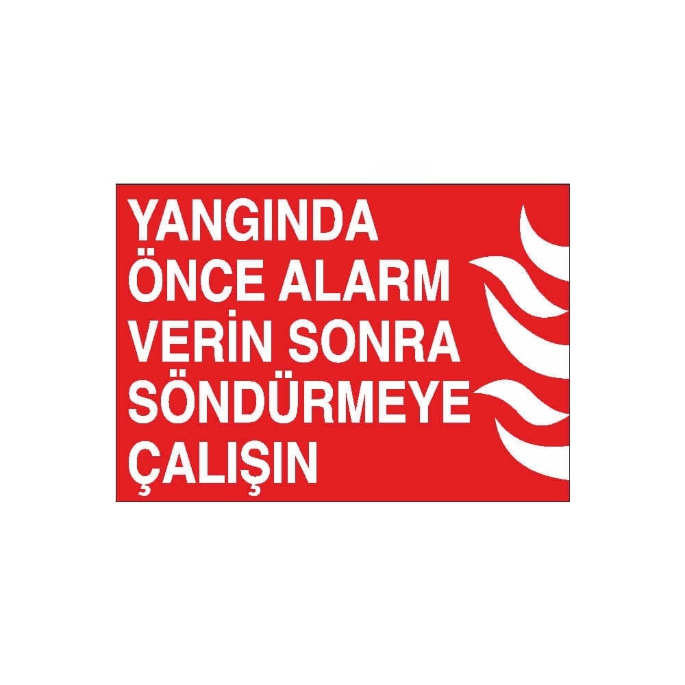 Yangında Önce Alarm