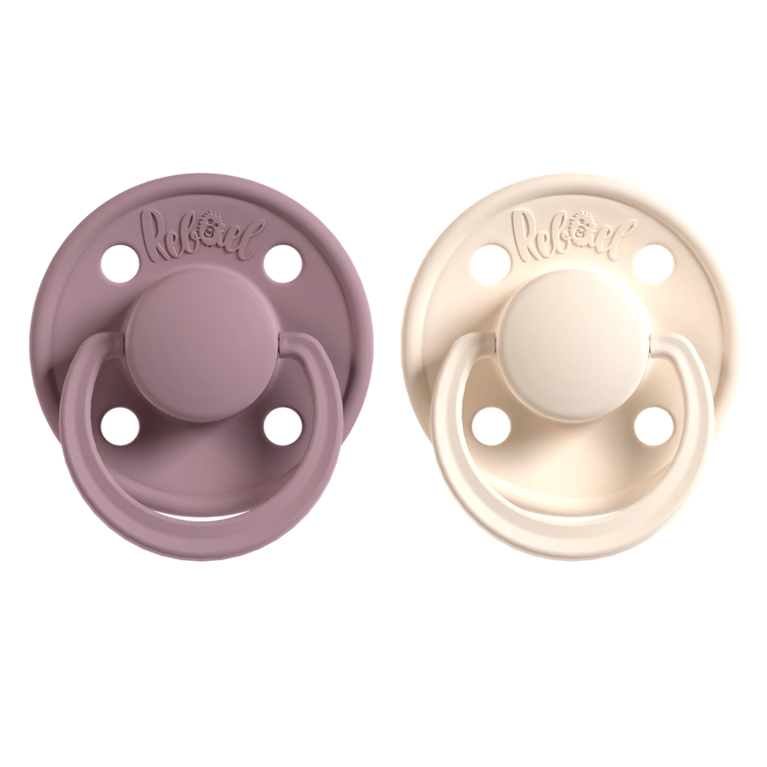 Mono Plum / Champagne – Size 1 (0-6 Ay) – 2'li