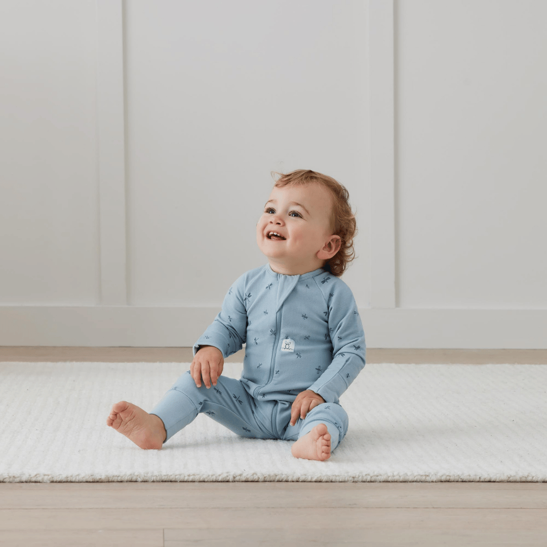 Organik Pamuklu Pijama Tulum (1.0 TOG) 3 - 6 Ay - Dragonflies