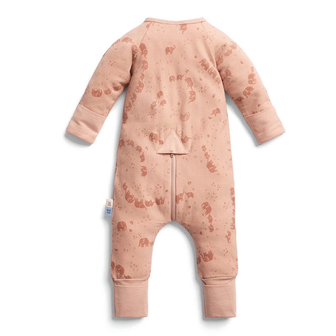 Organik Pamuklu Pijama Tulum (1.0 TOG) 2 Yaş - Elephant Parade