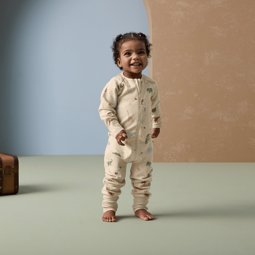 Organik Pamuklu Pijama Tulum (1.0 TOG) 2 Yaş - Savannah