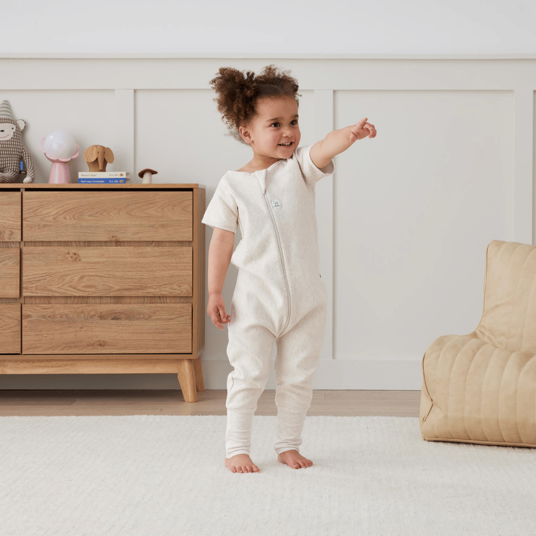 Organik Pamuklu Uyku Tulumu (1.0 TOG) 12 - 24 Ay - Oatmeal Marle