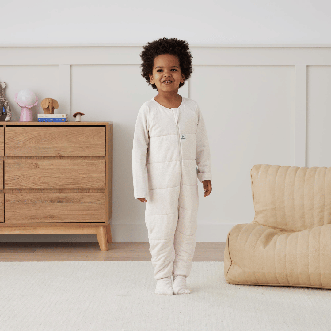Organik Pamuklu Uyku Tulumu (2.5 TOG) 2 - 3 Yaş - Oatmeal Marle