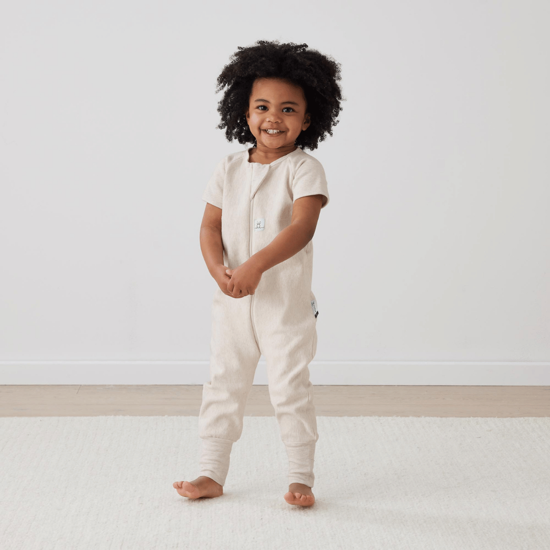 Organik Pamuklu Uyku Tulumu (2.5 TOG) 6 - 12 Ay - Oatmeal Marle