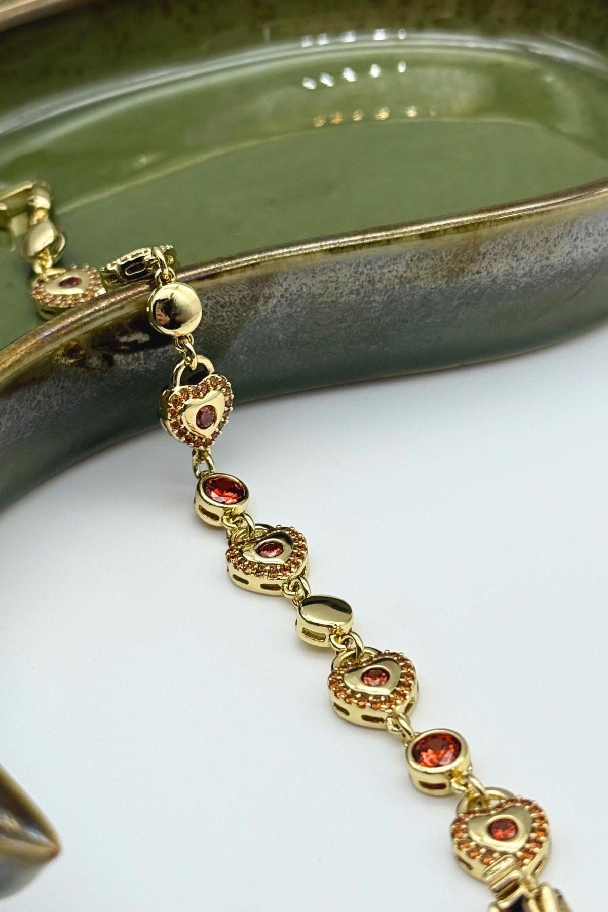 Ruby Heart Bileklik