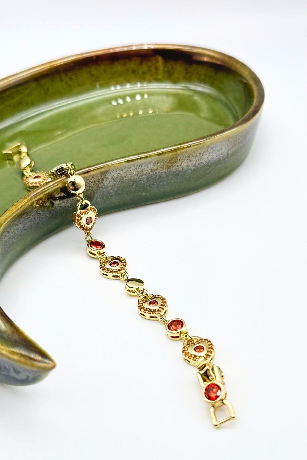 Ruby Heart Bileklik
