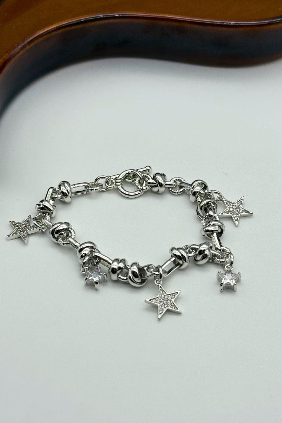 Silver Star Charm Bileklik