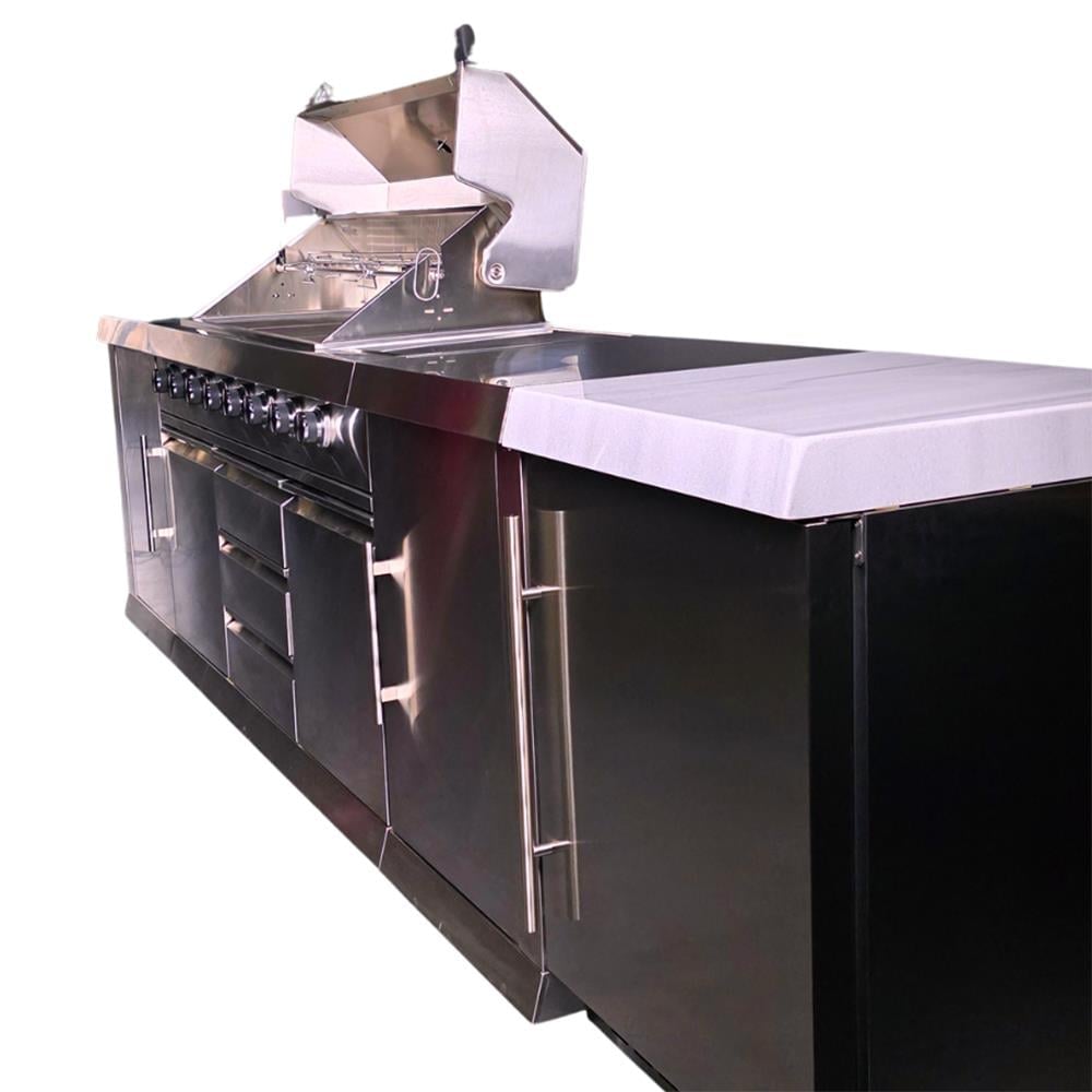 Berfmann 6+2 Barbekü ve Buzdolaplı Outdoor Mutfak