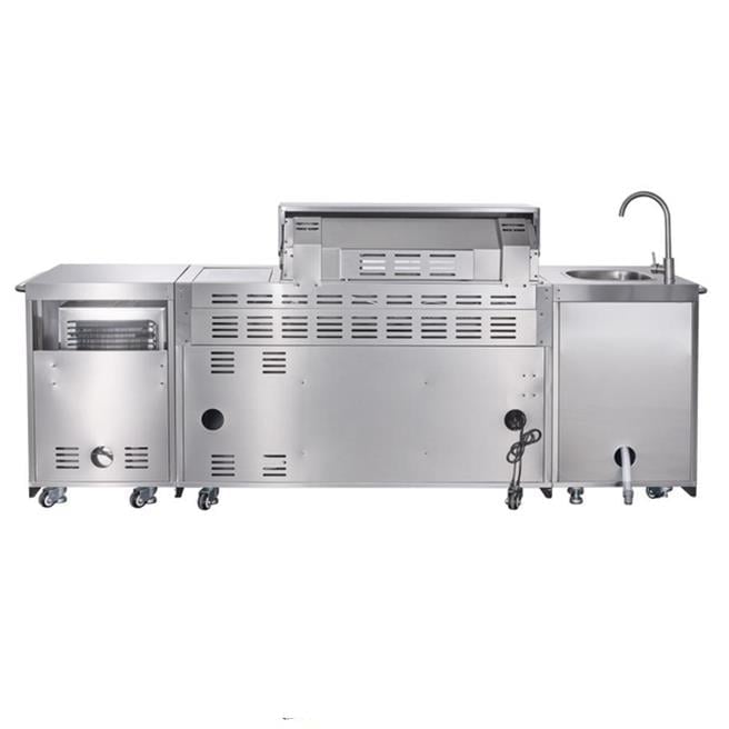 Berfmann 6+2 Barbekü ve Buzdolaplı Outdoor Mutfak