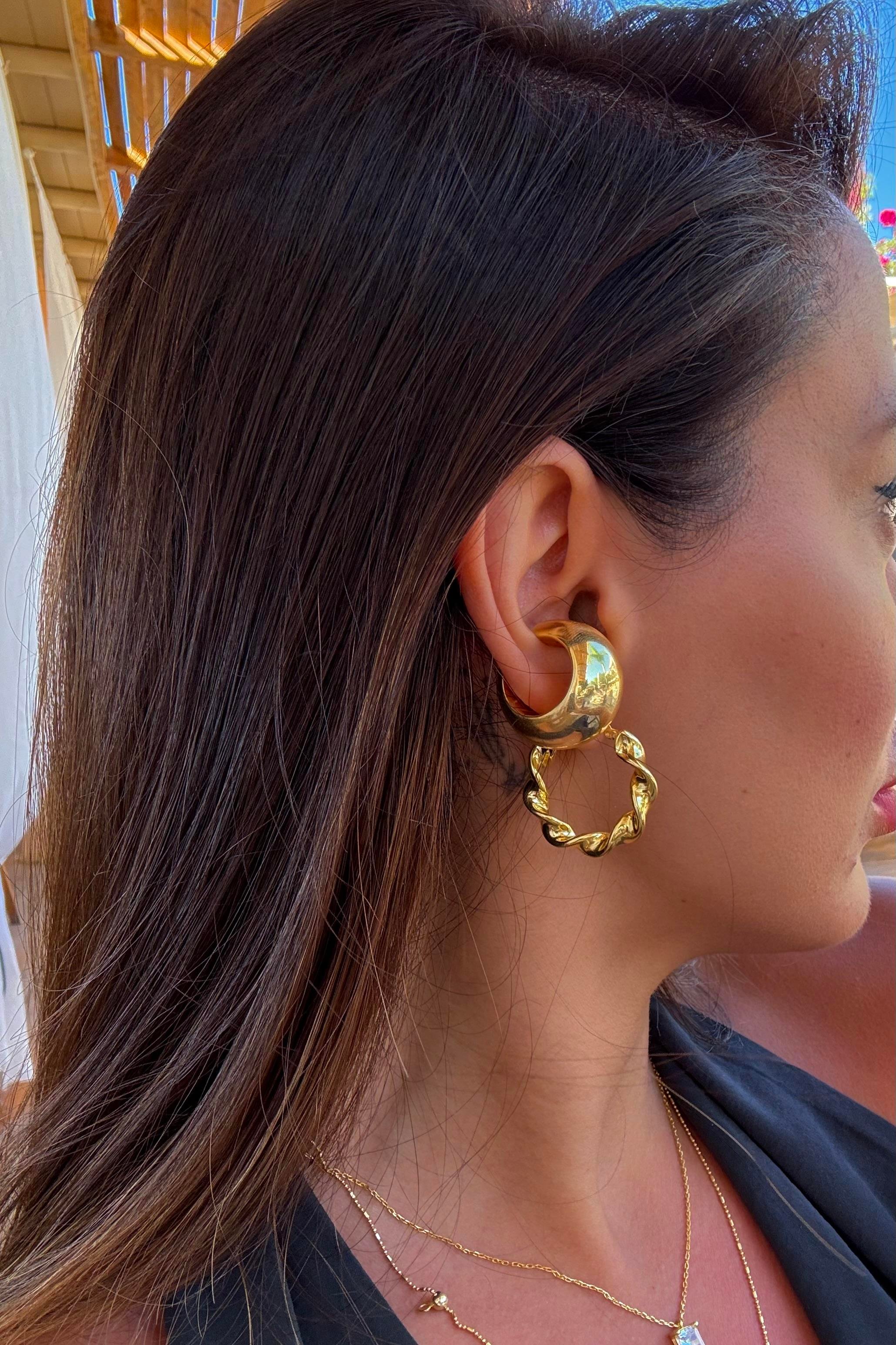 925 GÜMÜŞ/ BOMBELİ EARCUFF