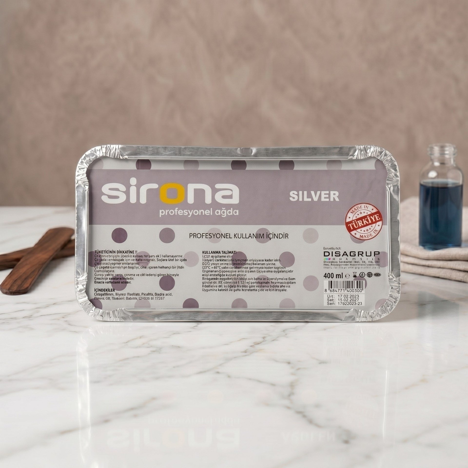 Ağda & Tüy Alma ÜrünleriSironaSirona Kalıp Ağda 400ml. Silver