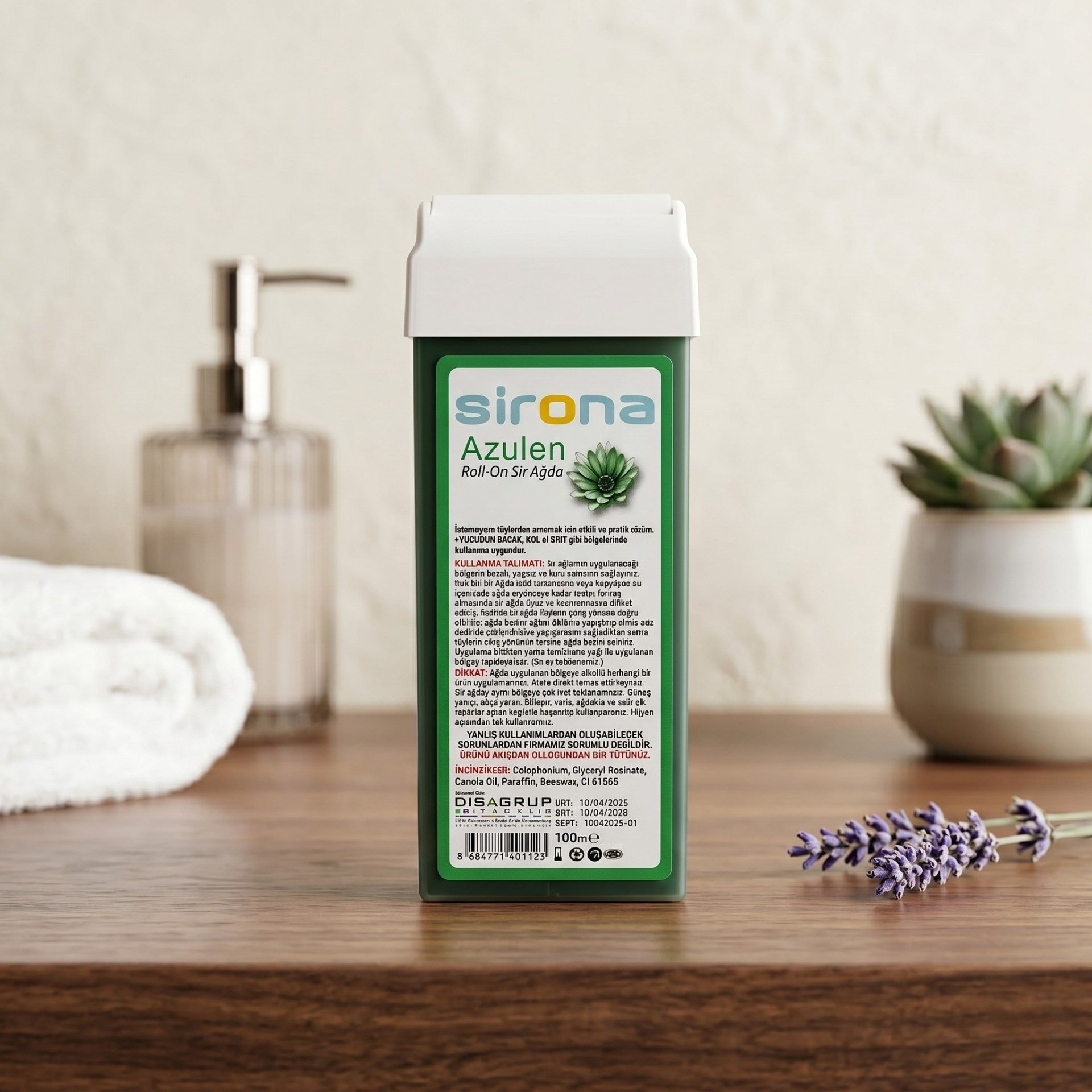 Ağda & Tüy Alma ÜrünleriSironaSirona Kartuş Ağda 100ml. Azulen