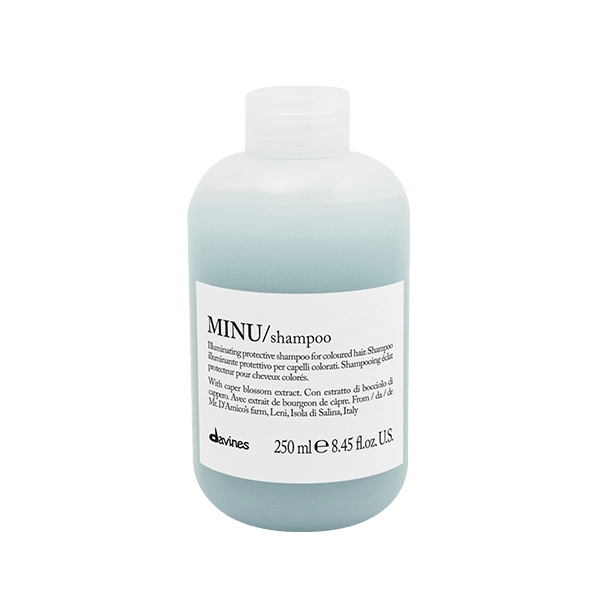 Davines Minu Şampuan 250ml – Boyalı Saçlar İçin Renk Koruyucu ve Parlaklık Sağlayan Şampuan