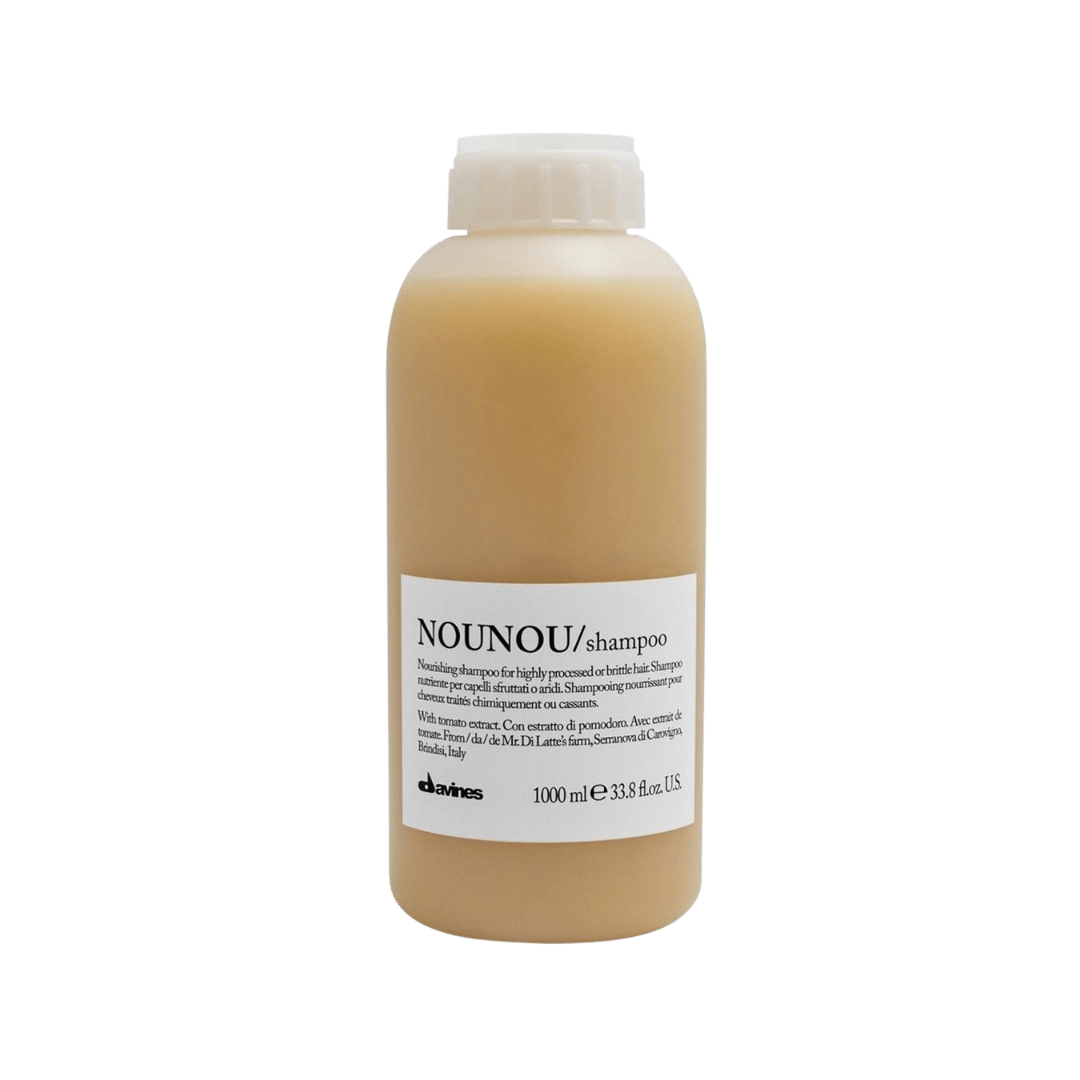 Davines Nounou Şampuan 1000ml – İşlem Görmüş Kırılgan Saçlar İçin Besleyici