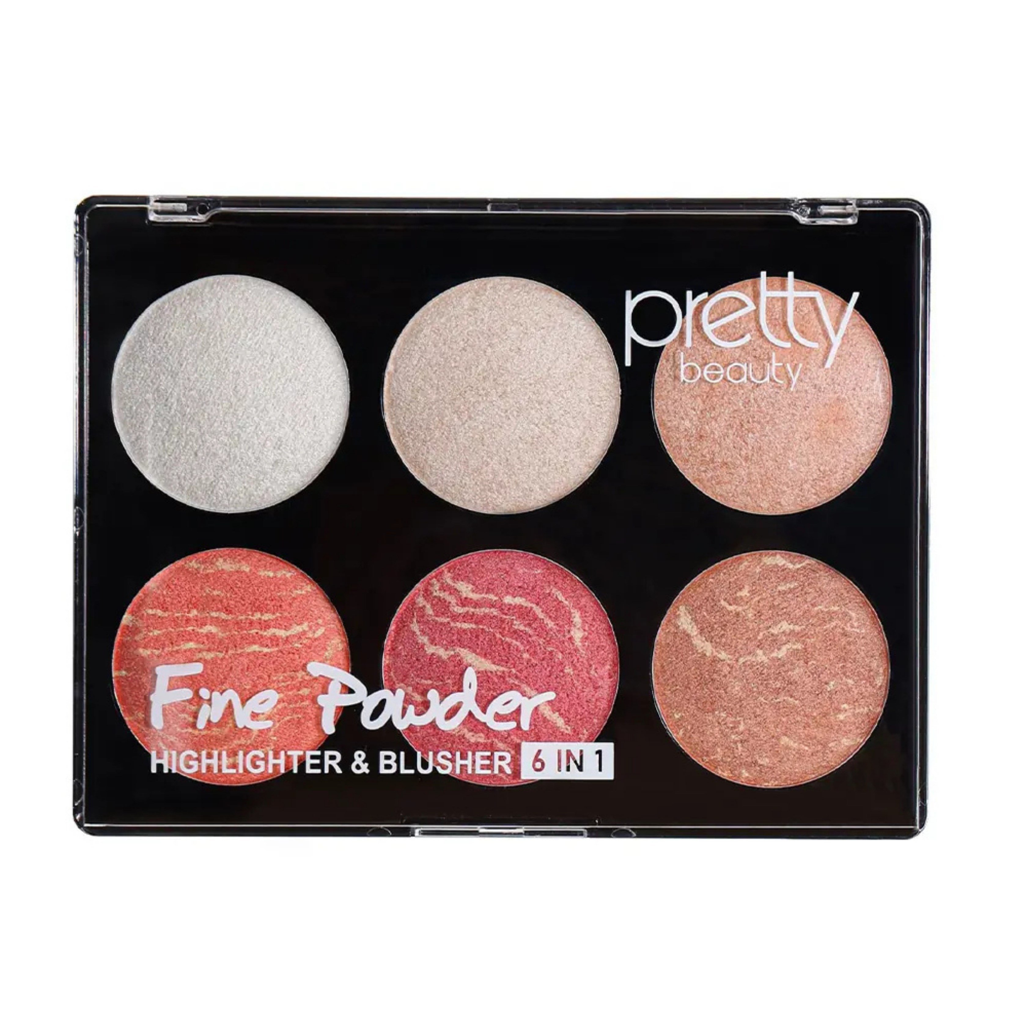 HighlighterPretty BeautyPretty Beauty Highlighter & Blusher 6in1 01 PB-426