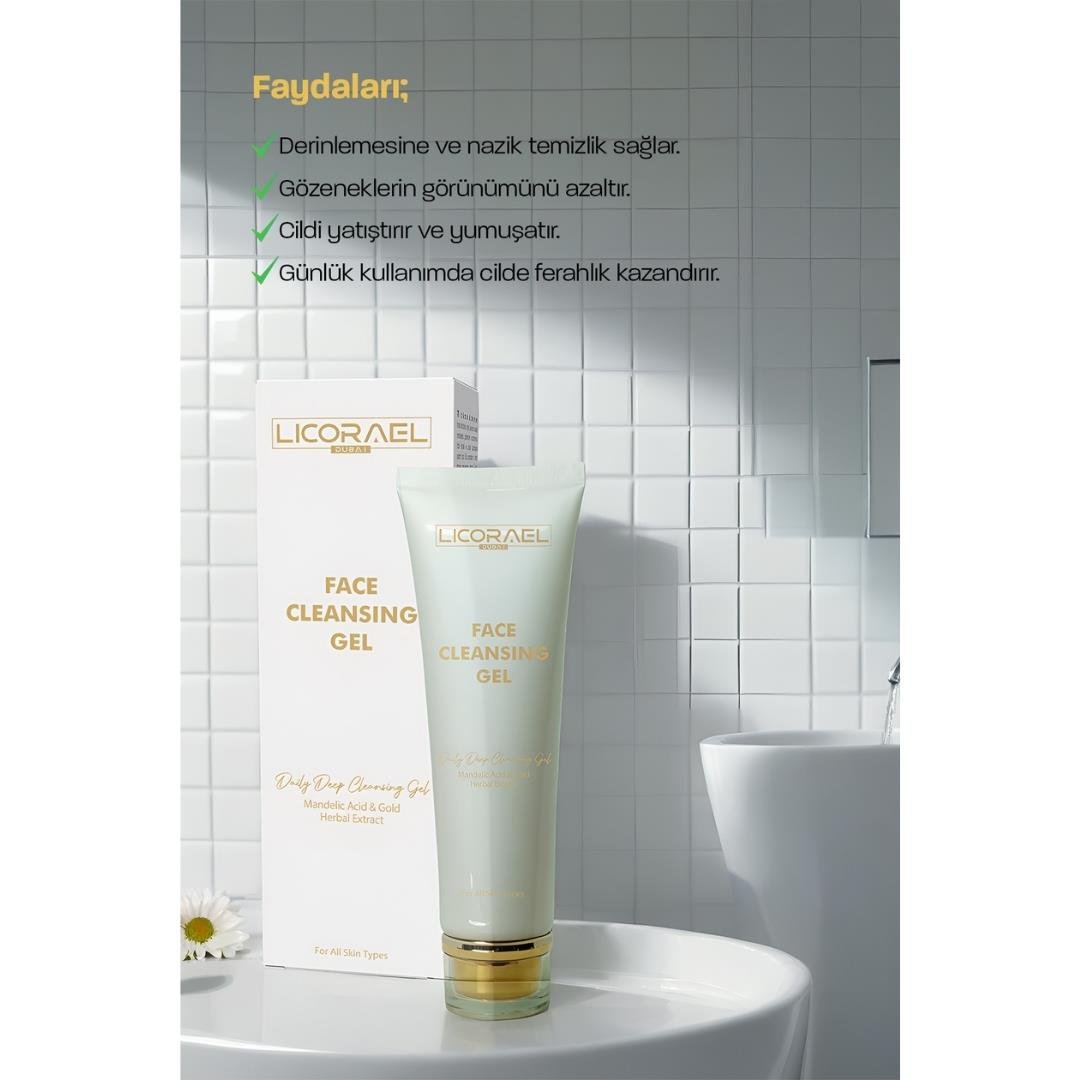 Licorael Dubai 24K Yüz Temizleme Jeli 100ml.