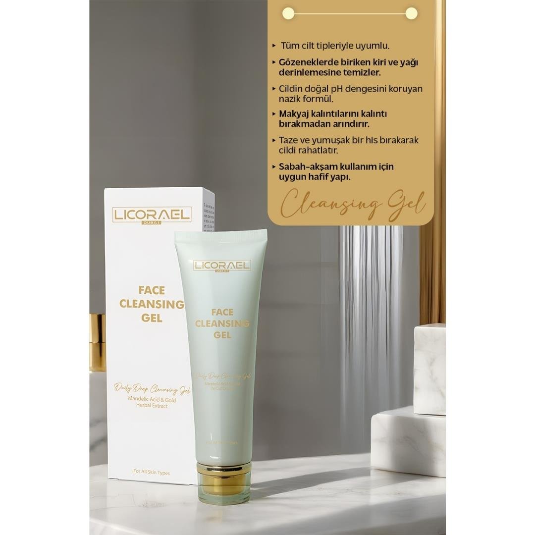 Licorael Dubai 24K Yüz Temizleme Jeli 100ml.