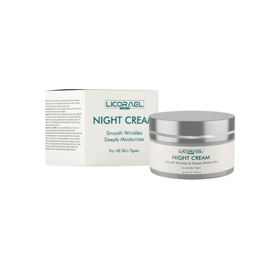 Licorael Dubai Gece Bakım Kremi 50ml. Cilt Yenileyici 