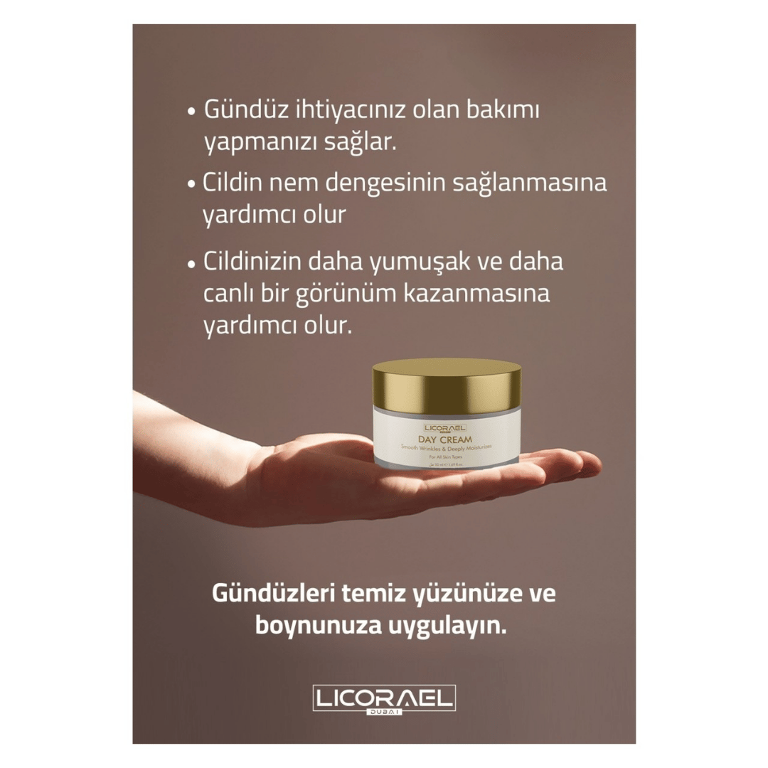 Licorael Dubai Gündüz Kremi 50ml. Besleyici ve Canlandırıcı